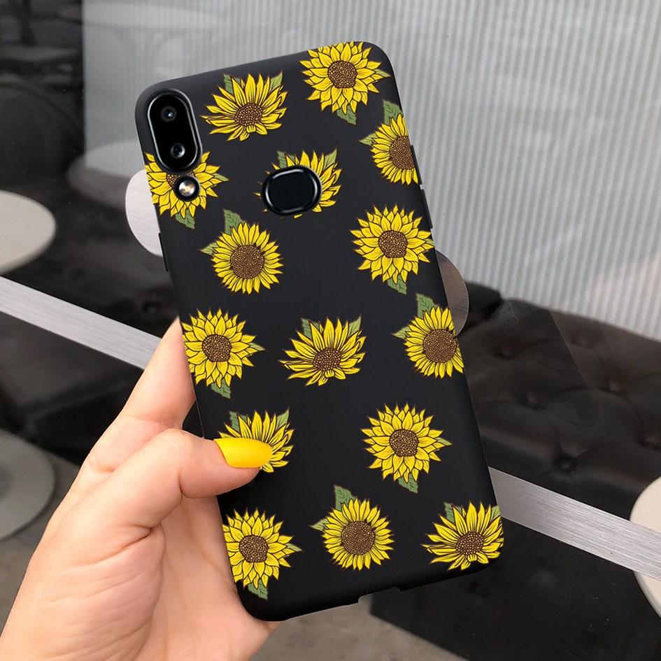 For Phone Case Samsung Galaxy A10s A107 SM-A107F Case Fashion Candy Color Flower Soft Cover For Samsung A10s A 10 S A10 2019 Bag