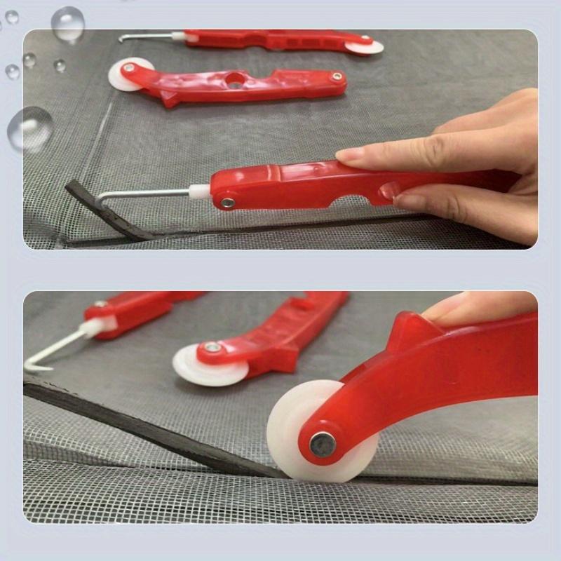 Anti-Mosquito Screen Roller Tool with Pressure Wheel Ergonomic Handle for Easy Window/Door Screen Installation & Removal, Mosquito Repellent