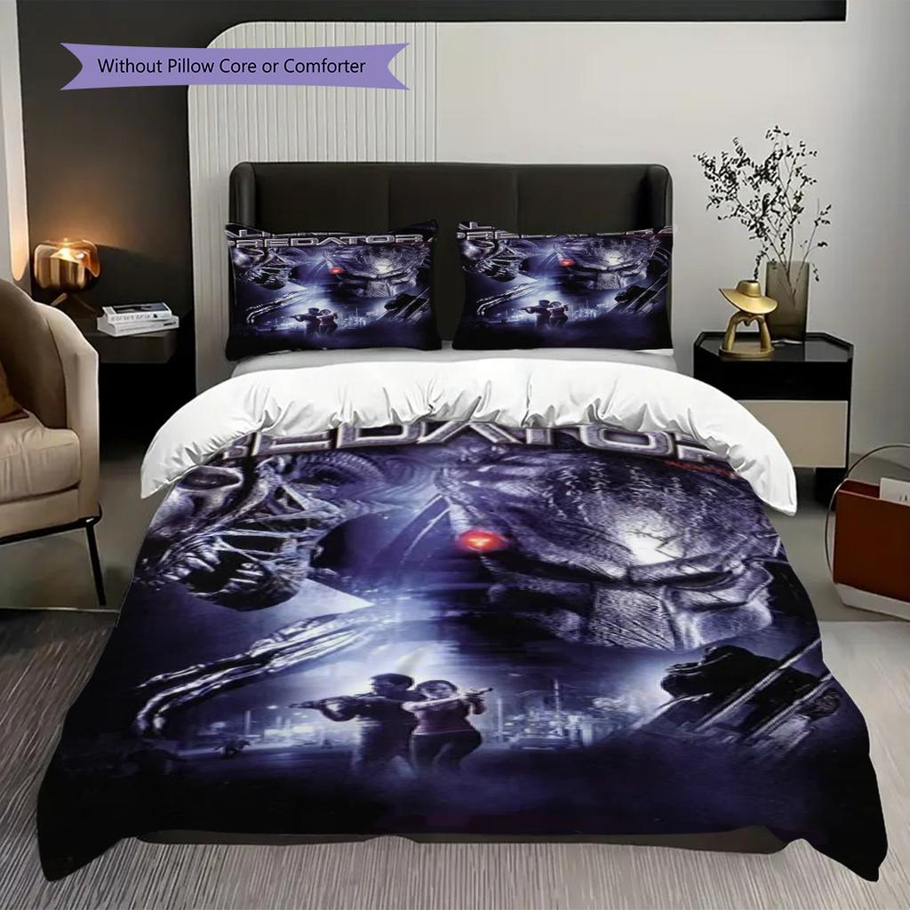 Alien Vs Predator 2025 Bedding 1 Duvet Cover 2 Pillowcase Without Core Christmas Birthday Gift Soft And Comfortable