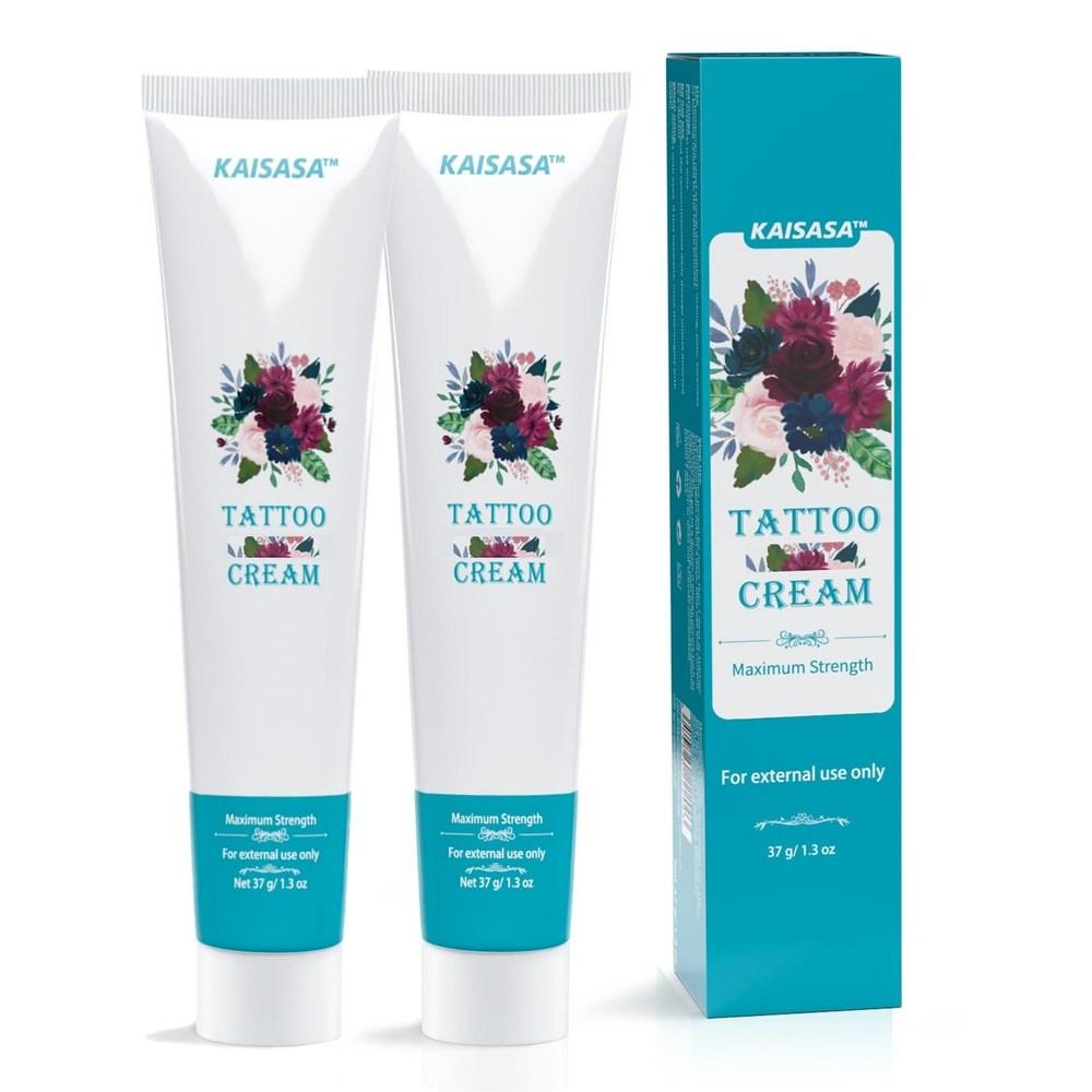 KAISASA Tattoo Cream Tattoo Care Cream Scalp Eyebrow Waxing SMP MTS Hairline Plasma Mole Relief Ointment 1.3oz, 2 pieces