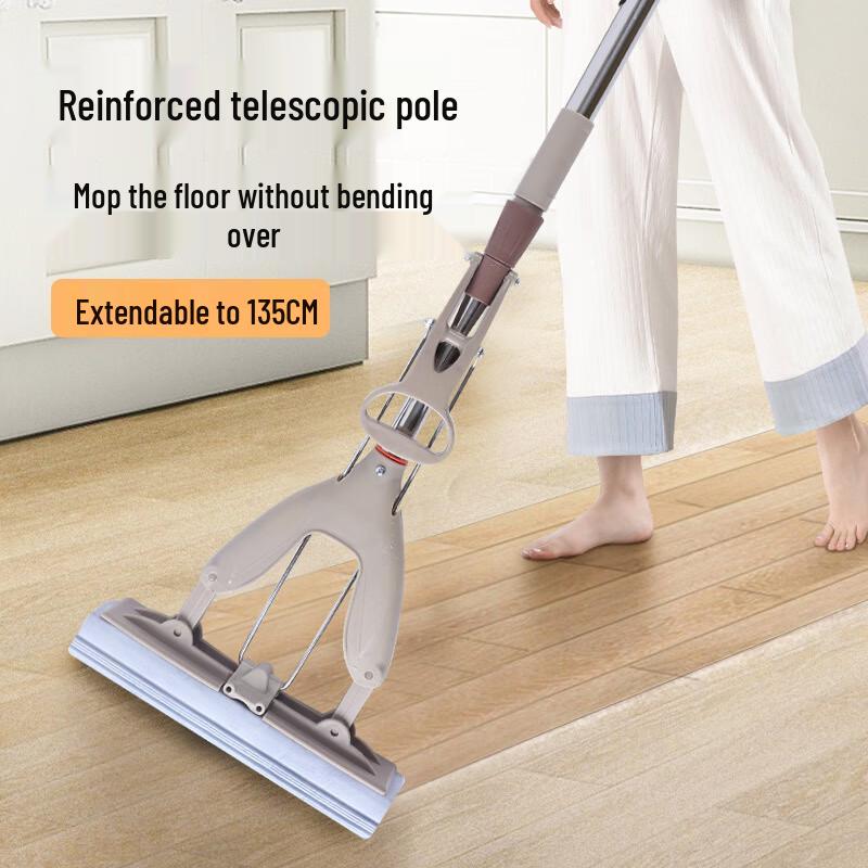Foldable Self-Wringing Sponge Mop