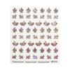 Laser Colorful Butterfly Autumn 3D Nail Art Stickers Adhesive Sliders Nail Transfer Decals Foils Decorations Nail Decals Design