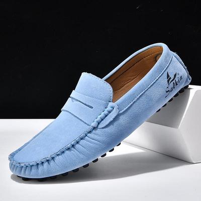 Plus Size Suede Leather Shoes Men Loafers Comfortable Casual Shoes Men Driving Shoes Moccasins Men Flats Footwear