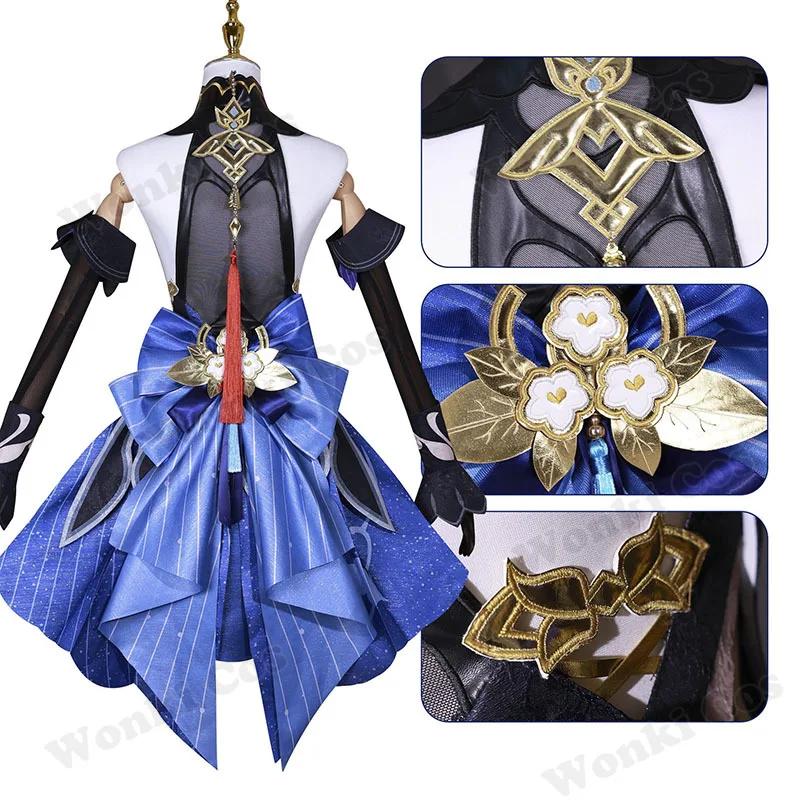 Ganyu Cosplay Costume Skin Dress Liyue Lantern Rite Skin Gan Yu Cosplay Game Costumes Outfits For Women