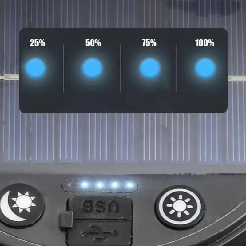 Solar Lights for Camping LED Camping String Lights Solar Powered Lantern Waterproof Ambient Lighting with Adjustable Modes