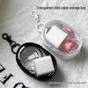 Clear Travel Cable Organizer: Portable, Transparent, Multi-Purpose Bag for Charger and Cable Management.