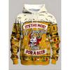 Vollprint Weihnachtsmann Grafik Hoodie Für Männer Frauen Pullover Übergroße Sweatshirts Totenkopf Weihnachtsmann Kapuzenpullover Trainingsanzug