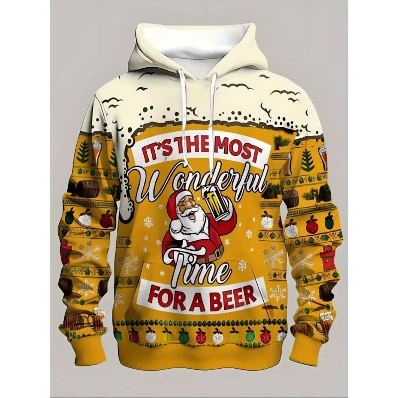 Vollprint Weihnachtsmann Grafik Hoodie Für Männer Frauen Pullover Übergroße Sweatshirts Totenkopf Weihnachtsmann Kapuzenpullover Trainingsanzug