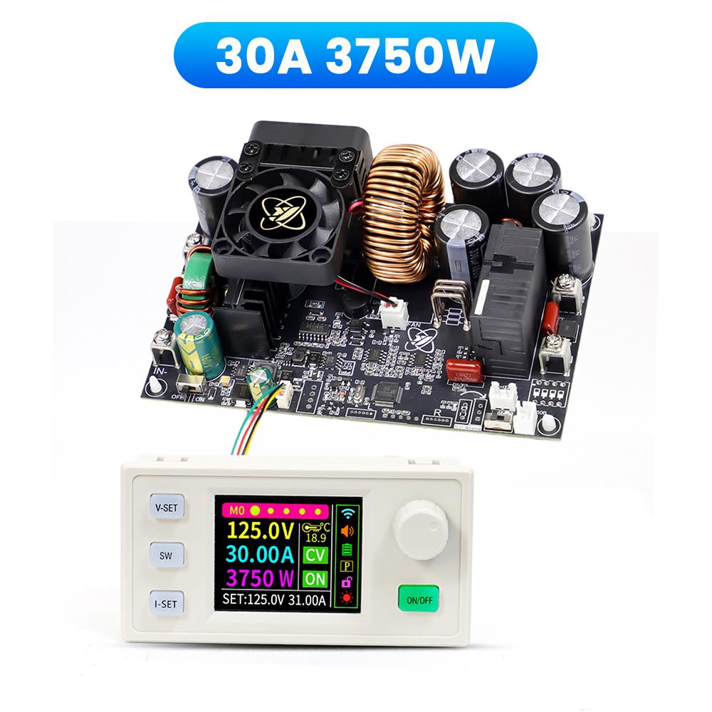 XY8030S XY12530S CNC Ayarlanabilir DC Buck Güç Kaynağı 30A 2400W/3750W Sabit Voltaj Sabit Akım 2 PWM Fanlı