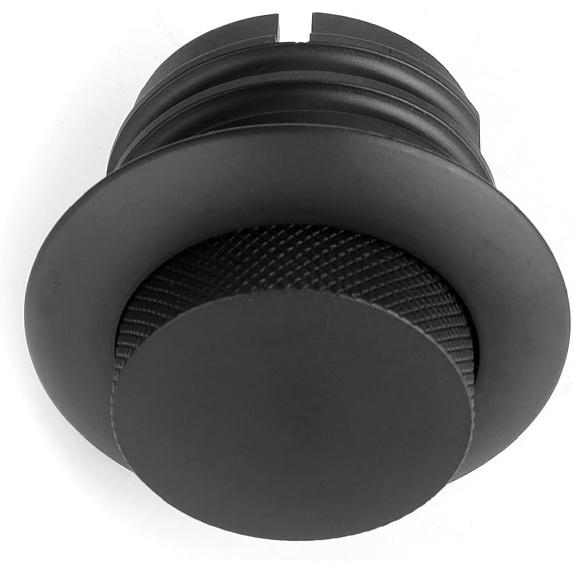 Motorcycle Fuel Tank Pop-Up Gas Cap CNC Flush Pop Up Gas Oil Tank Cap Fit for H-arley Sportster XL Tour Road King Softail Dyna 1992-up (Black)