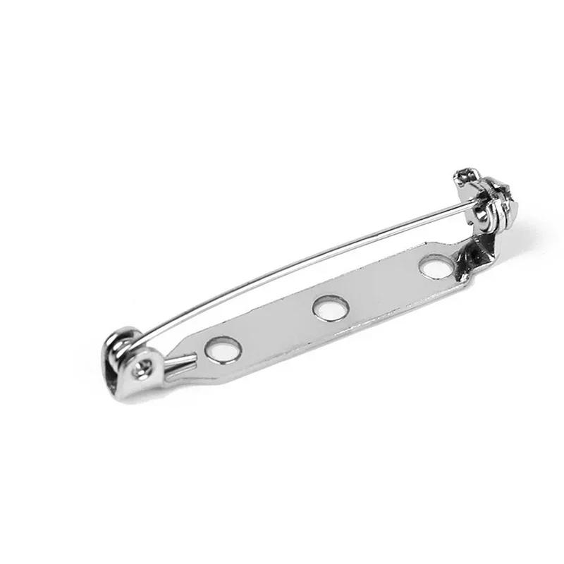 50 Stück Anstecknadeln Brosche Verschluss Rückseite Sicherheitsverschluss 25mm 1 Zoll Rollend DIY Zubehör Sicherheitsnadeln