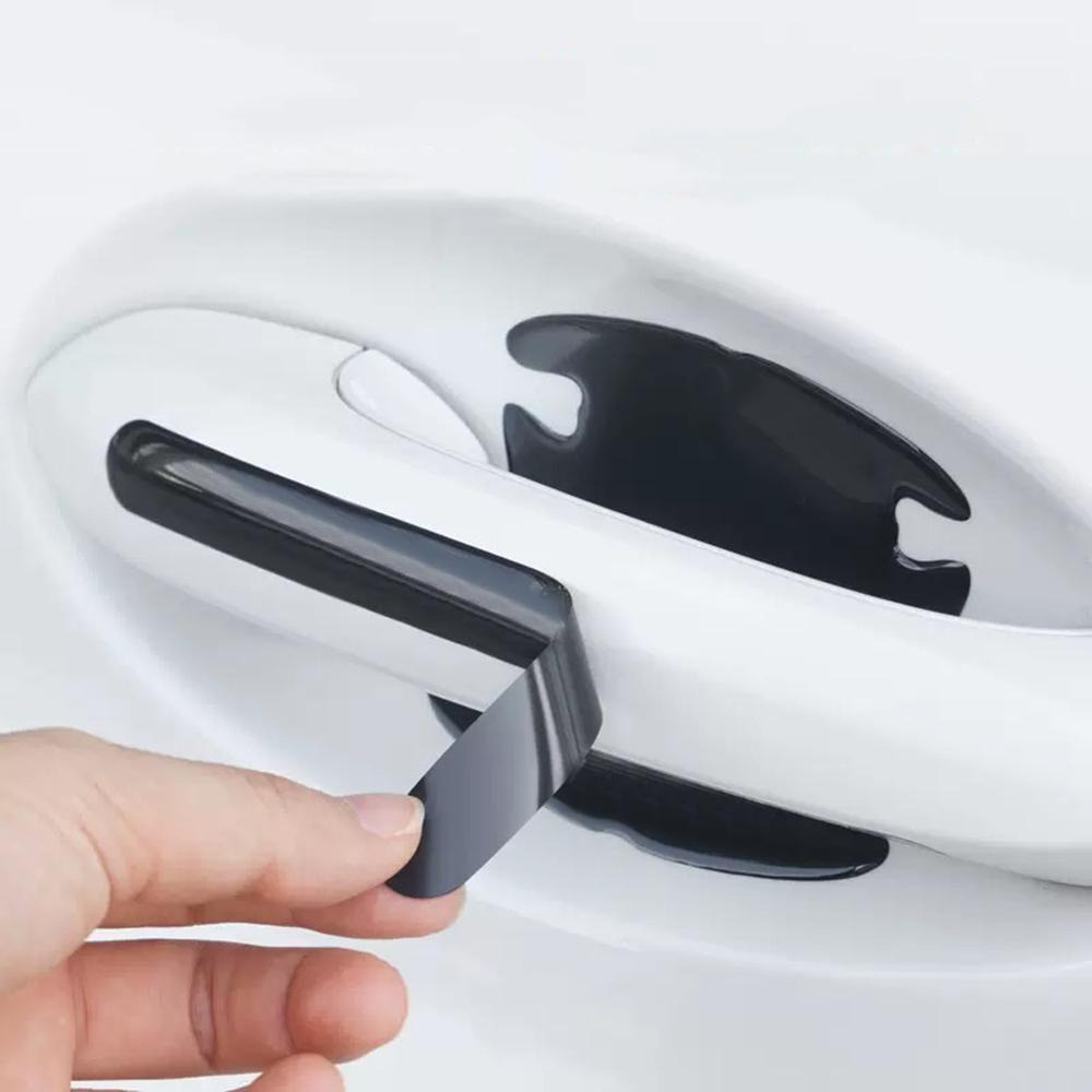 8 pz Adesivi Protettivi antigraffio per Maniglia Portiera Auto Silicone Specchietto Retrovisore per SsangYong Kyron Stavic Rexton Sports Tivoli Musso