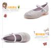 Spring and Autumn Shachi Middle Aged Girls Sweet Diamond Pearl Glitter Low Heel Princess Shoes Leather Shoes