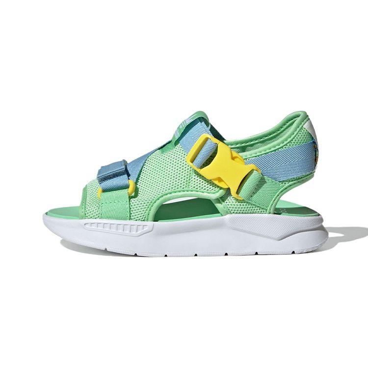 Adidas Originals 360 3.0 Sandals Non-Slip Shock Absorbing Durable Kids Sandals Kids Sandals Green White Yellow ID7483
