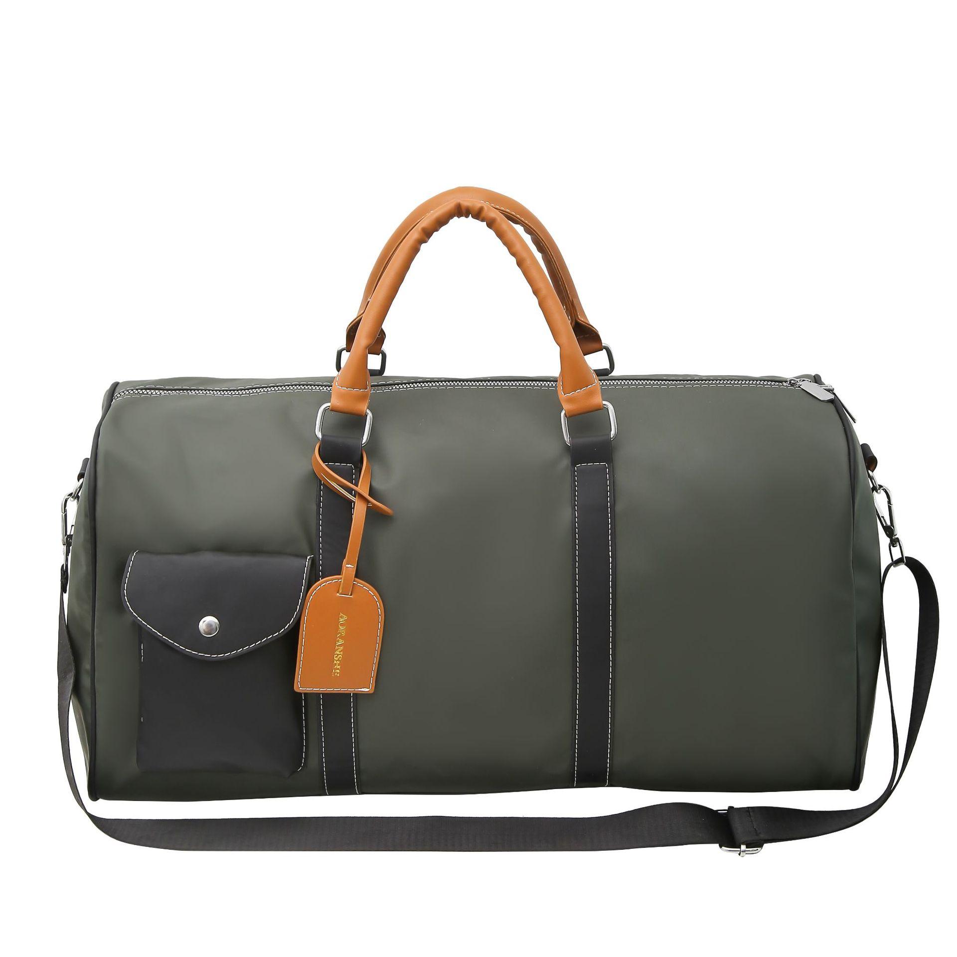 

New Travel Bag Large Capacity Fitness Bag Business Men s Bag Trendy Fashion Shoulder Bag Sports Messenger Storage зелений