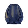 Mens Casual Loose Crew Neck Long Sleeve Pullover Sweatshirt