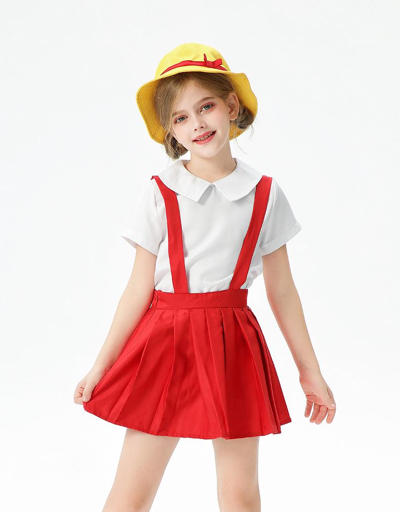 Short Sleeve Cherry Maruko Children's Clothing Cosplay Children's Clothing Anime cos Girls Performance Student Uniform School Uniform
