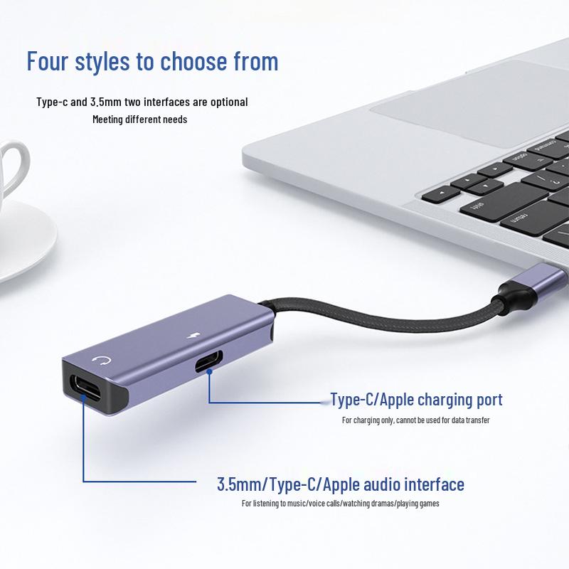 2-in-1 Apple Type-C PD Charging & Audio Adapter for 16/17 Models