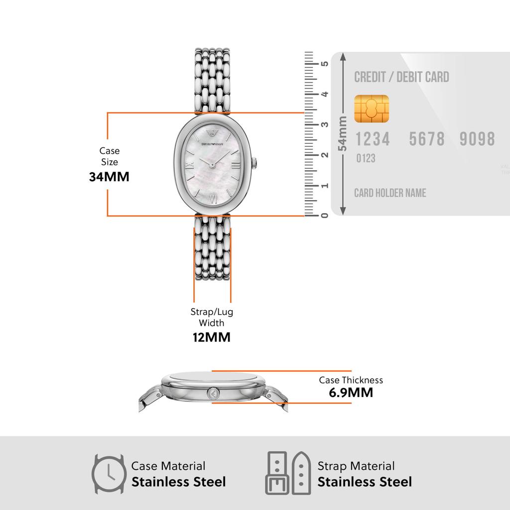 Emporio Armani AR11706 Silver Watch Women's