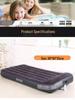 Intex Double Air Mattress with Built-in Pillow - Portable, Thickened, and Simplified Design