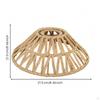 Paper Rope Lampshade Lightweight Boho Woven Lamp Shade Cozy for Cafe
