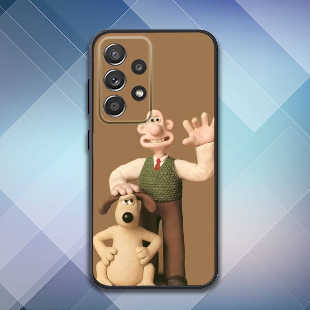 W-WallaceS Cute G-Gromit Phone Case For Samsung S25,S24,S21,S22,S23,S30,Ultra,S20,Plus,Fe,Lite,Note,10,9,5G Black Cover