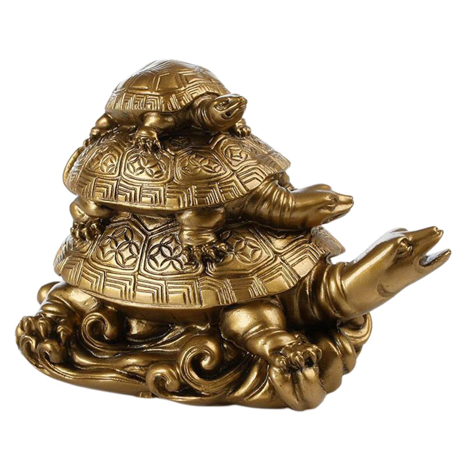 

Chinese Turtle Statue Sculpture Resin Animal for Home Decor Gift
