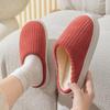 Cotton slippers winter 2025 new cute wool slippers non-slip thick bottom indoor velvet warm wool cotton mop
