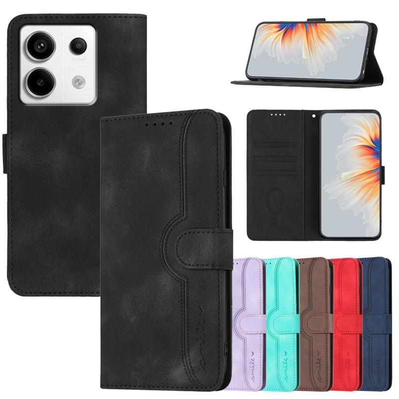 Flip Cases For Xiaomi Poco M6 Pro Cover 4G on For Xiami Poco C65 X6 PocoM6 Pro 5G PocoX6 Magnetic Stand Phone Protective Bags