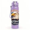 1PC USA 250 Years Eagle Liberty Bell 750ml Color Plastic Sports Water Bottle Leakproof Flip Straw Lid Suitable for Sports Office Home Use