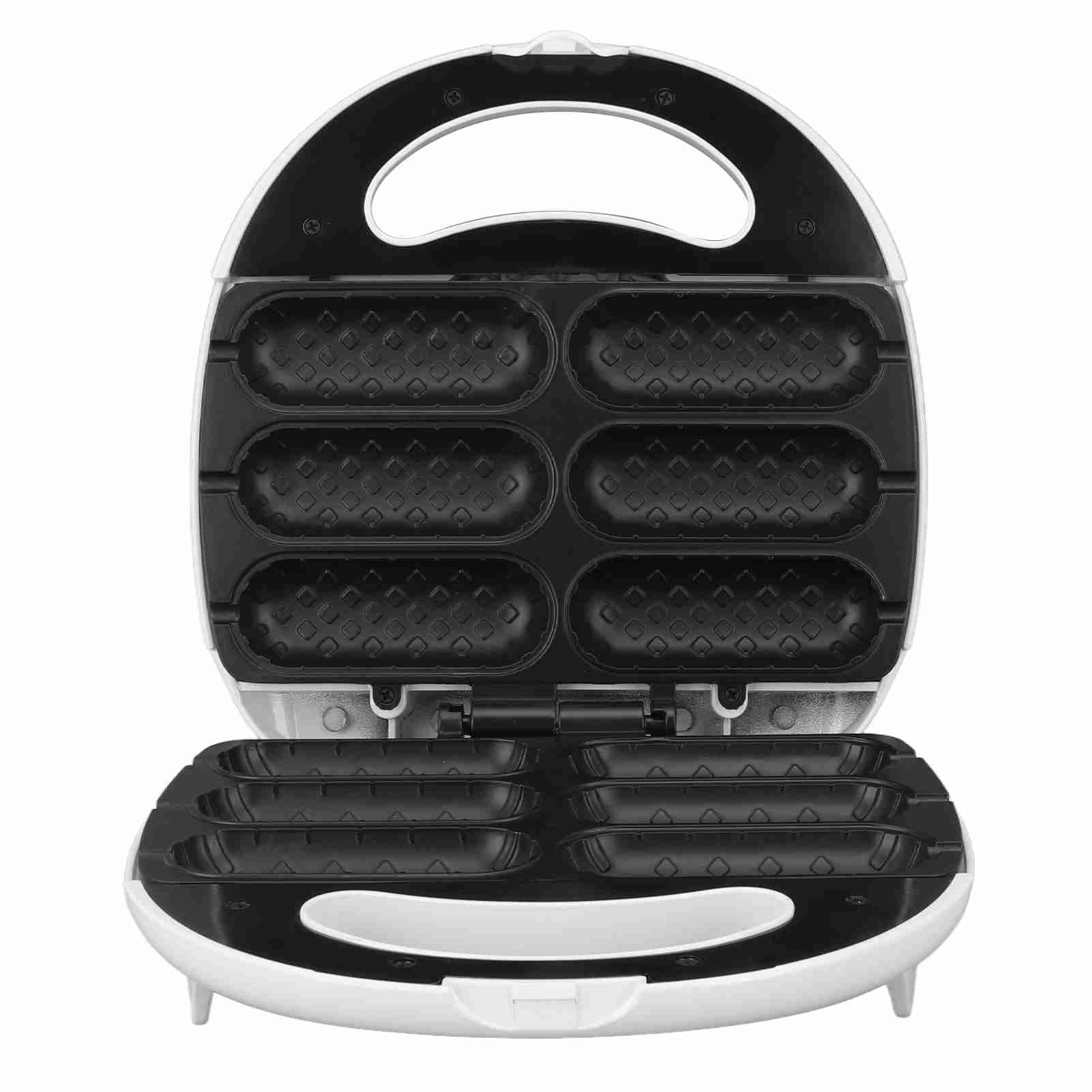 750W Wafel Maïs Hond Maker Anti-aanbak Maïs Hond Machine Maakt 6 Maïs Honden Tegelijk