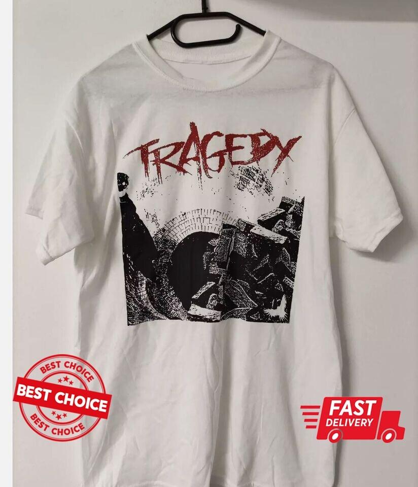 TRAGEDY T-shirt punk d-beat crust anti-cimex White T-Shirt XXL