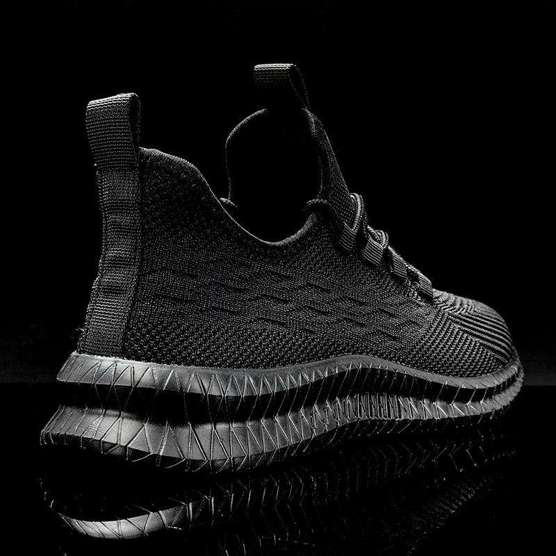 Flying woven mesh sneakers summer new large size men's sports and leisure shoes Men'