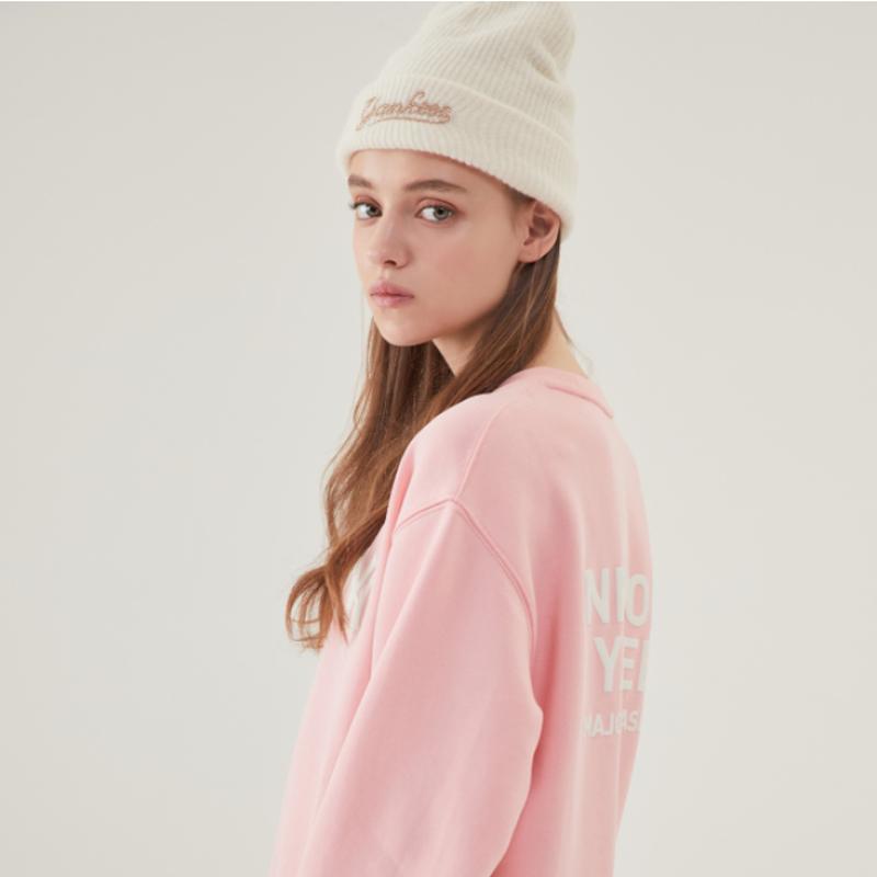 New MLB New York Yankees Sweatshirt Unisex Pink 31MT21941-50P