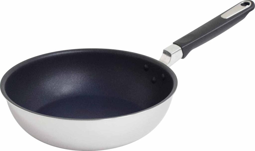 Urushiyama Metal Industry Deep Frying Pan 24cm IH Compatible Made In Japan Quattro Plus QTP-D24