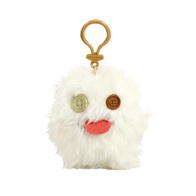 Fuggler SpongeBob SquarePants Keychain Funny Ugly Monster Plush Toys Cartoon Backpack Pendant Dolls Stuffed Peluche Gifts 11CM