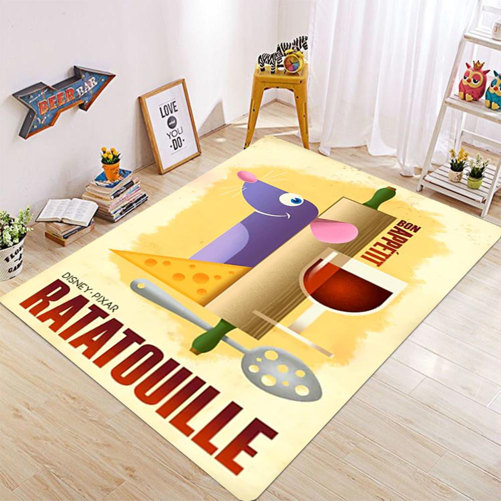  Disney Pixar Ratatouille Cartoon Carpet Children's movie game crawling carpet Children's room decoration carpet washable