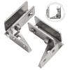 Non-perforated Display Cabinet Hinge Side Mounted Cabinet Glass Hinge  Kitchen Shelves