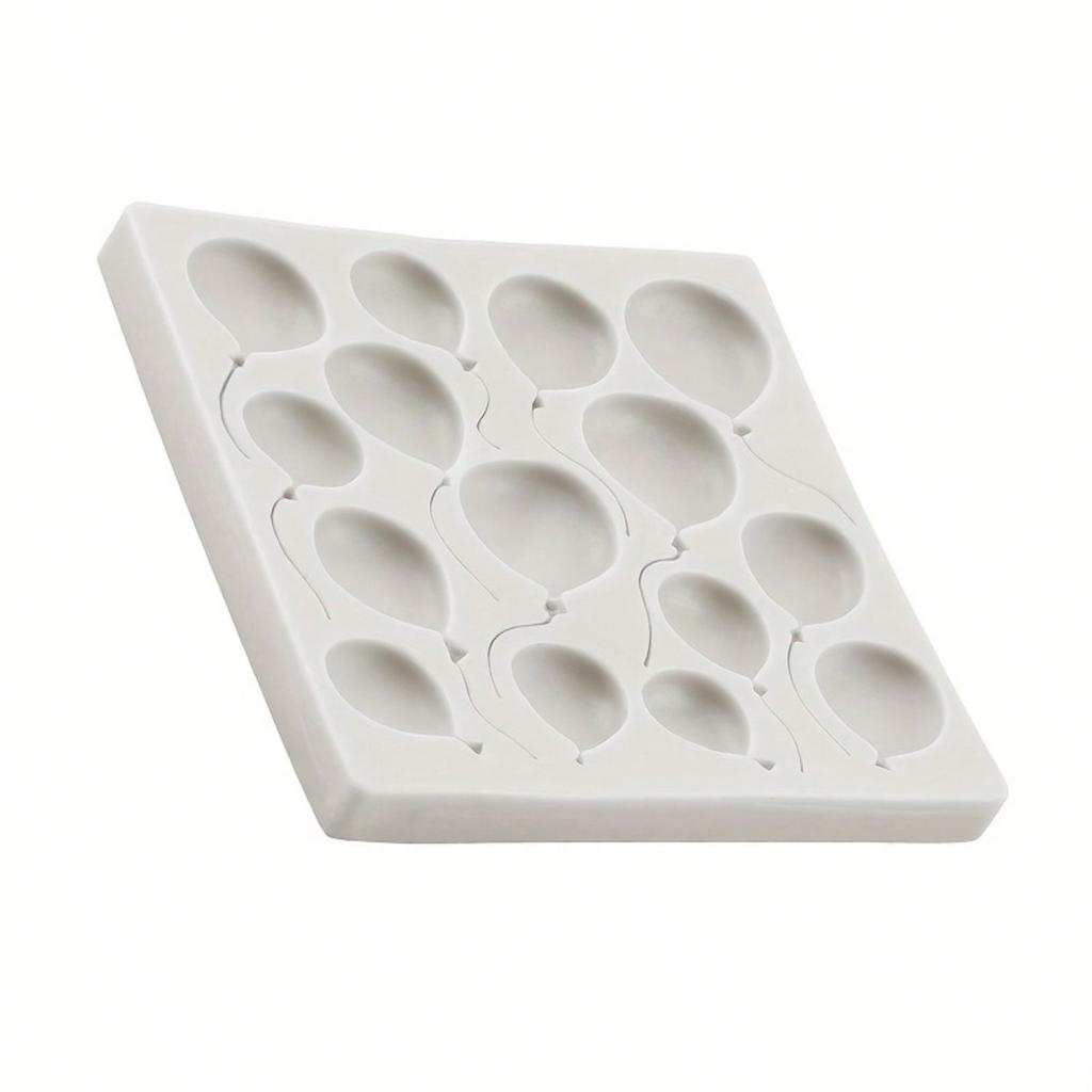 Silicone Fondant Mold for Cake Decoration Balloon Shape Gum Paste Mold, DIY Baking Tools, Chocolate Clay Casting, Lead-Free Material
