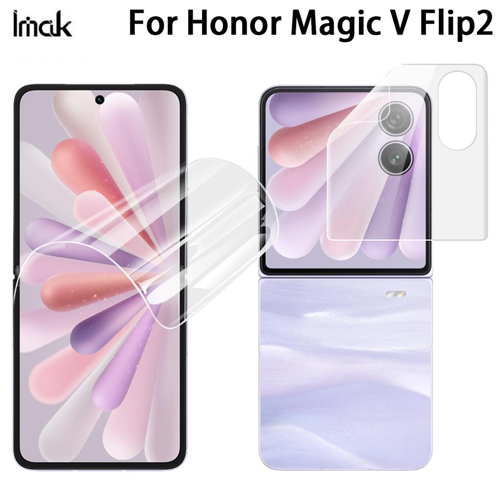 For Honor Magic V Flip 2 5G Glass IMAK Hydrogel Film 4th Generation Main Screen + Second Screen 1 Set Package