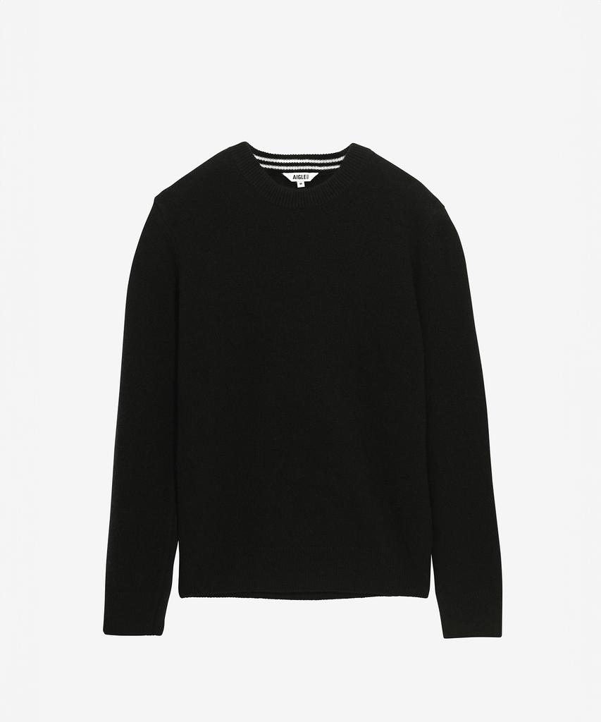 Aigle Men'S Round Neck Wool Blend Sweater Aiw25Mkni004Noi