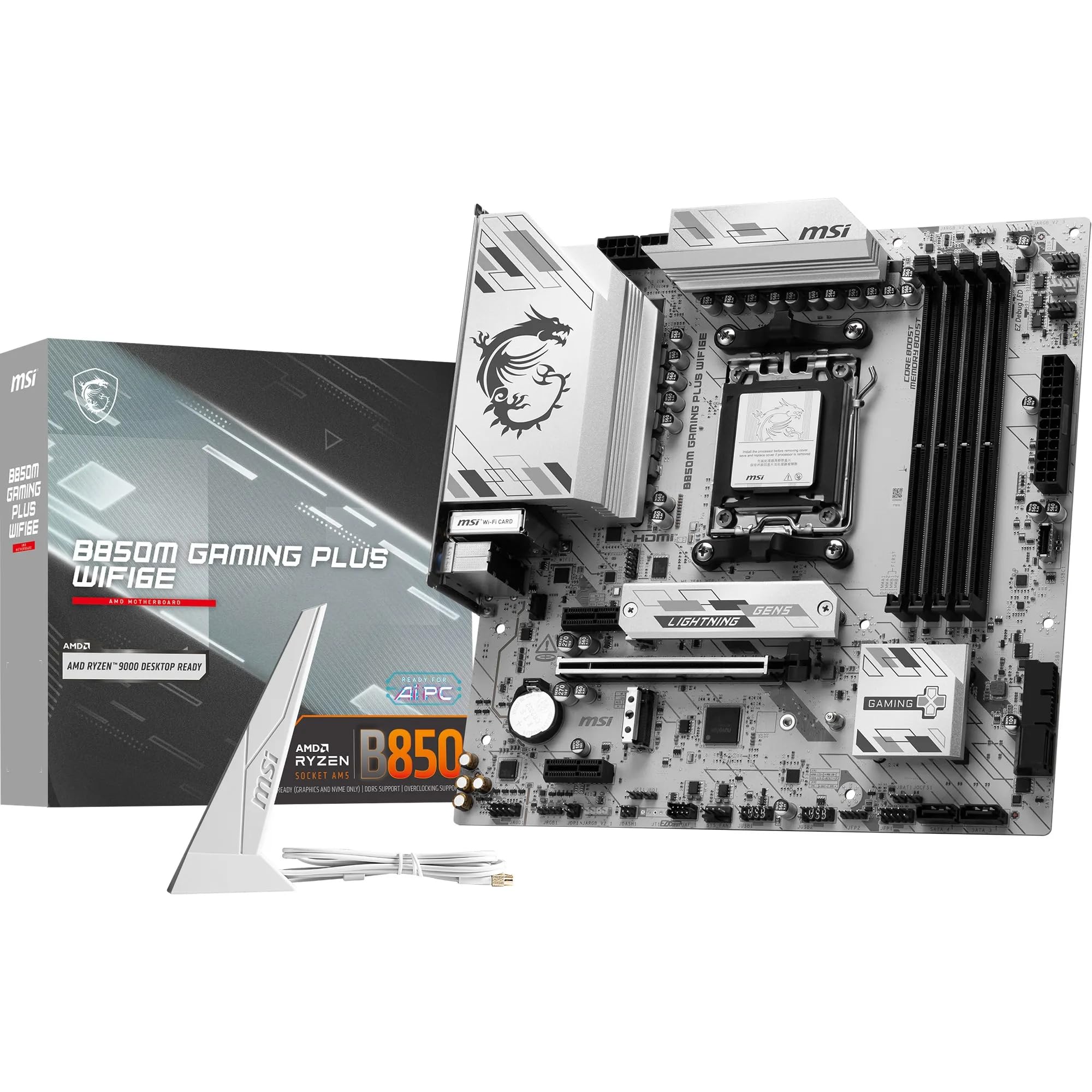 

MSI B850M GAMING PLUS WIFI6E Gaming Motherboard MB6803 Micro-ATX