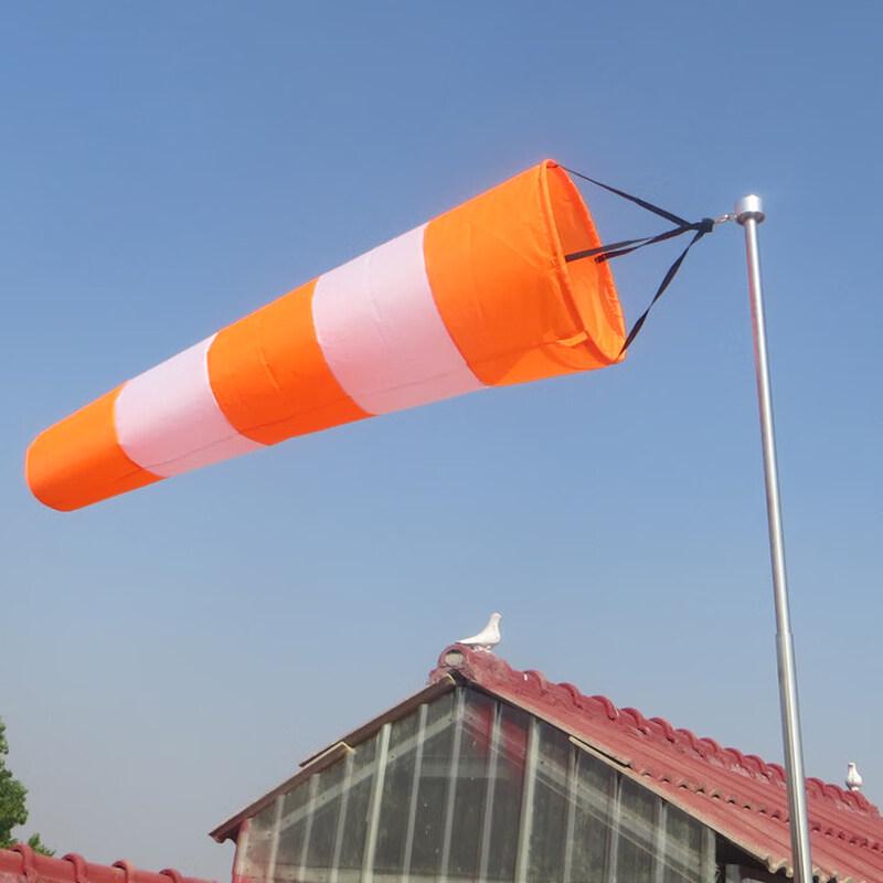 2-Meter Red and White Thickened Oxford Reflective Windsock