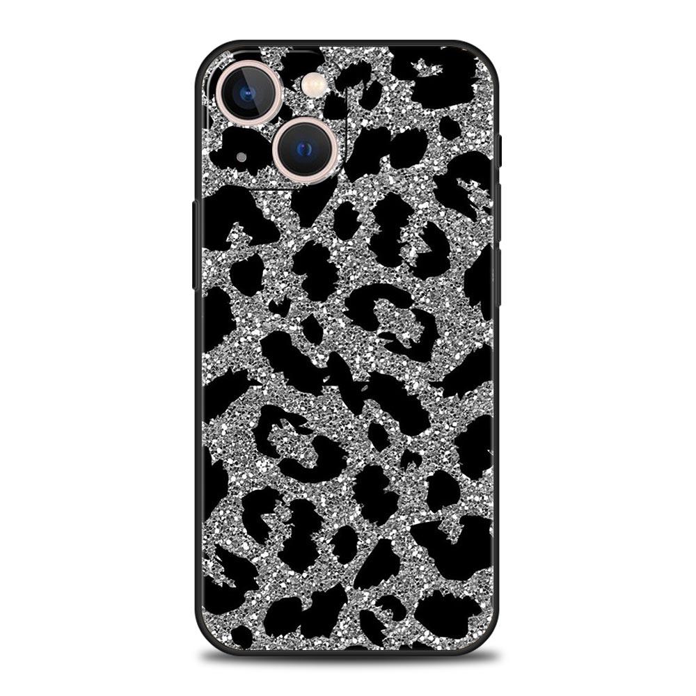 Modny tygrysi leopardzi wzór kwiatowy na iPhone 11 12 13 15 14 Pro Max etui na telefon X XR XS 7 8 Plus SE 2020 luksusowy pokrowiec Funda