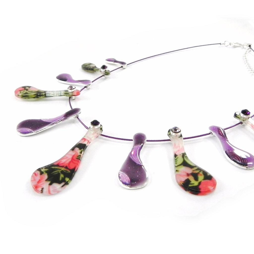 NOA [I5343] - Collier Créateur 'Liberty' violet