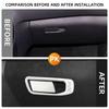 LHD Car Golvebox Cover Sticker Trim 1 Set for Peugeot 308 Stainless Steel Car Interior Modification Accessory