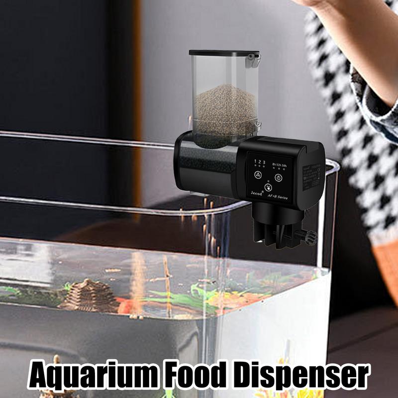 Fish Tank Feeder Automatic Fish Feeder 500ml Aquarium Food Dispenser Large-Capacity Feeding Supplies for Daily Use Pond Home