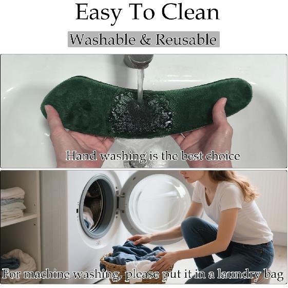 Thick and Warm Toilet Seat Cover, Self-Adhesive Toilet Seat Cushion Cover, Reble Washable Toilet Seat Cover Pad for Winter Bathrooms, Comfortable