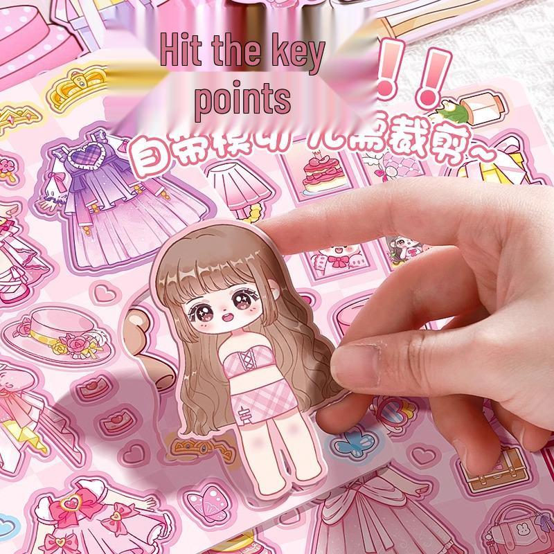 Magnetic Quiet Book: New Style Planner with Educational Stickers for Girls – No-Cut Magnetic Attraction & Iron Absorption