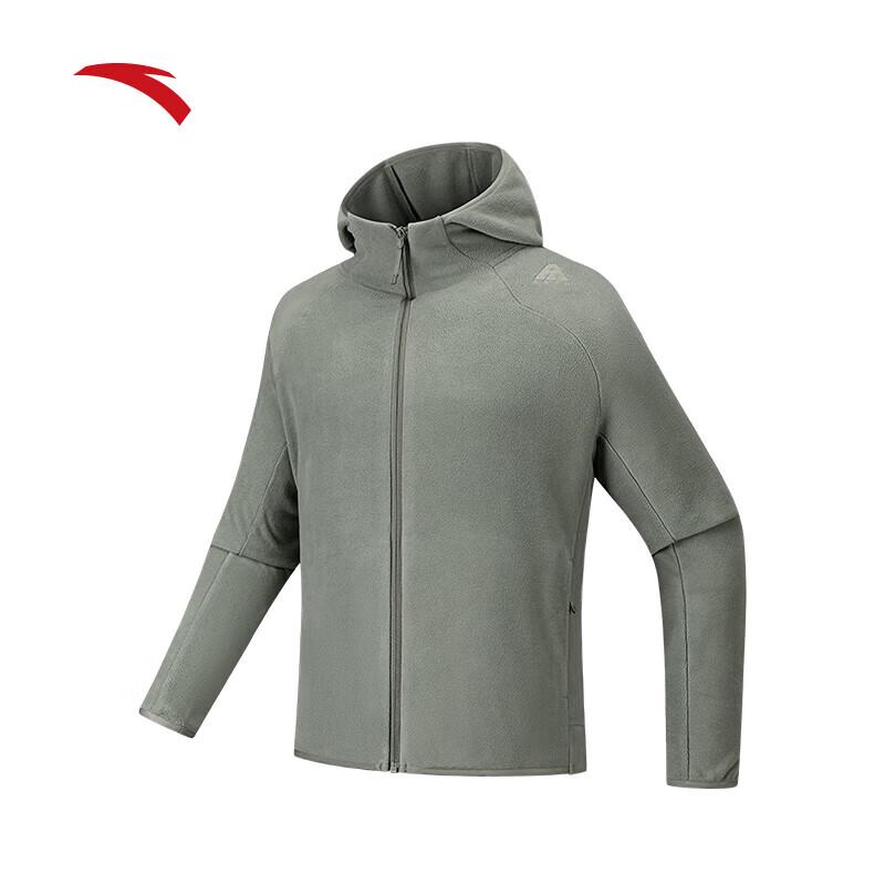 Anta Men's Earth Shell 3.0 Fire Shell Warm Fleece Hooded Jacket